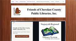 Desktop Screenshot of cherokeefol.org