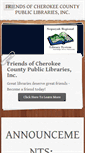 Mobile Screenshot of cherokeefol.org