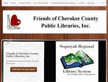 Tablet Screenshot of cherokeefol.org